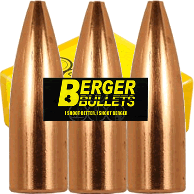 Berger - .22 Cal FB Target 52gr (Heads Only, Pack of 100)