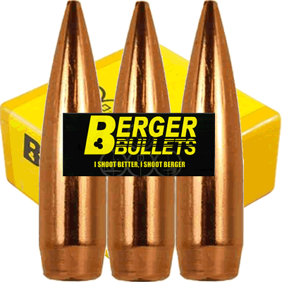 Berger - .30 Cal Fullbore Target 155.5gr (Heads Only, Pack of 100)