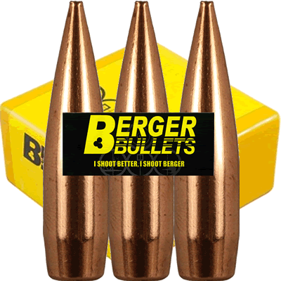 Berger - .30 Cal Hybrid Target 168gr (Heads Only, Pack of 100)
