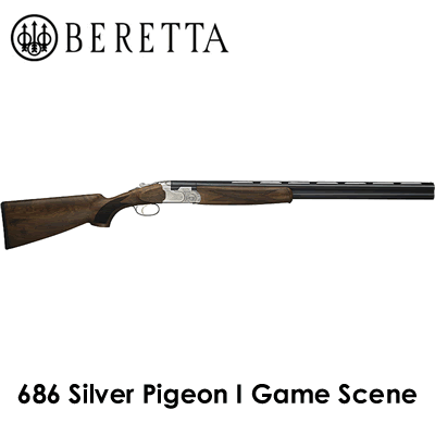 Beretta 686 Silver Pigeon G1 Field Game Scene Break Action 12ga Over & Under Shotgun 30" Barrel 40124
