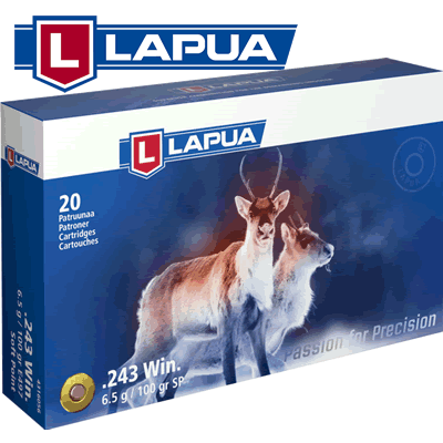 Lapua - .243 Win SP 100gr Rifle Ammunition