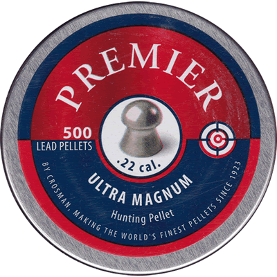 Crosman - Ultra Magnum Domed Pellets  .22 (Tin of 500)