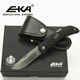 EKA - Swede 10 Black with 10cm Locking Blade with Leather Sheath Gift Boxed