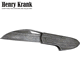 Henry Krank - Large Damascus All Metal Folding Knife