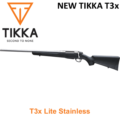 Tikka T3x Lite Stainless  L/H Bolt Action .22-250 Rem Rifle 20" Barrel 81109E/L