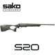 Sako S20 Hunter Greentech Cerakote Bolt Action 6.5mm Creedmoor Rifle 20" Barrel 85212FCM