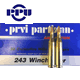 Prvi Partizan - .243 Win SP 100gr Rifle Ammunition