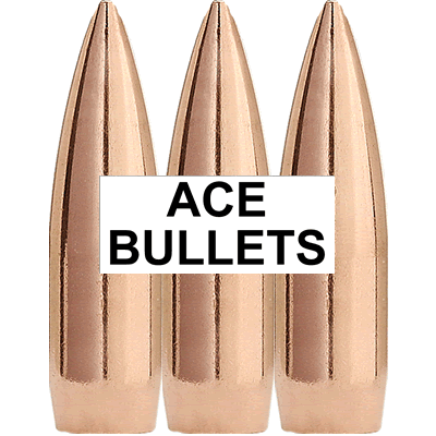 ACE Bullets - .22/.224 62gr FMJ BT (Heads Only, Pack of 500)