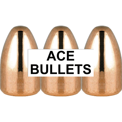 ACE Bullets - 9mm/356 123gr RN TL FMJ (Heads Only, Pack of 500)