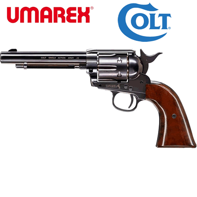 Umarex Peacemaker SAA Peacemaker .45 Black Pellet Revolver .177 Air Pistol 5.5" Barrel 4000844611567