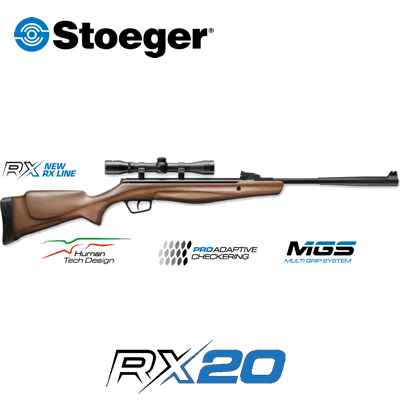 Stoeger RX20 S2 Wood Combo Break Action .177 Air Rifle 16.5" Barrel .
