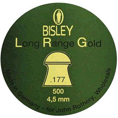 Bisley - Long Range Gold .177 Pellets (Tin of 500)