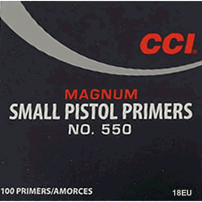 CCI - 550 Magnum Small Pistol Primer (Pack of 100)