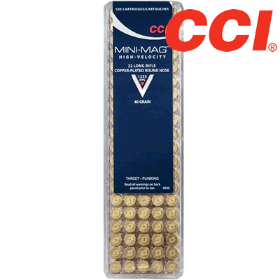 CCI - .22LR Mini Mag Copper Solid 40gr Rifle Ammunition