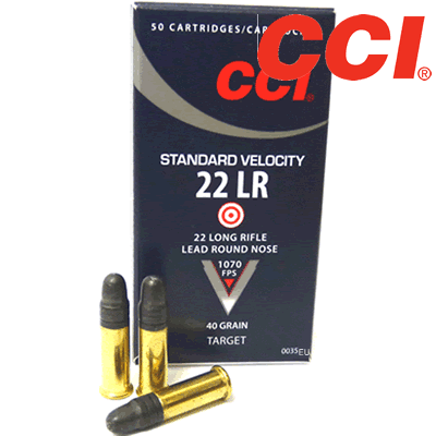 CCI - .22LR Standard Velocity Solid 40gr Rifle Ammunition