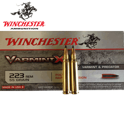 Winchester - .223 Rem Varmint-X, 55gr Polymer Tip Rifle Ammunition