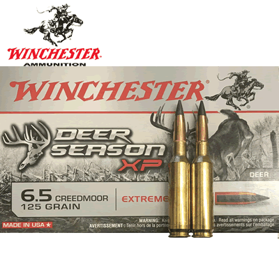 Winchester - 6.5mm Creedmoor, Deer Season XP, 125gr Extreme Point Rifle Ammunition
