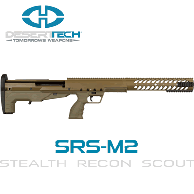 Desert Tech - SRS M2 Standard Rifle Chassis - FDE/FDE RH