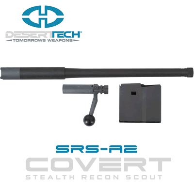 Desert Tech SRS A2 Conversion Kit R/H Bolt Action .300 Win Mag Barrel 18" Barrel .