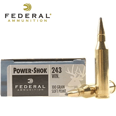 Federal - .243 Win Power-Shok Soft Point 100gr Rifle Ammunition