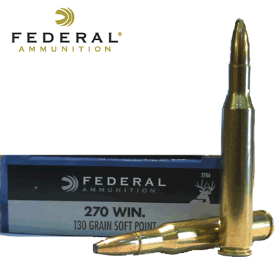 Federal - .270 Win Power-Shok Soft Point 130gr Rifle Ammunition
