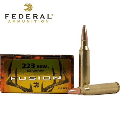 Federal - .223 Rem Fusion Soft Point 62gr Rifle Ammunition