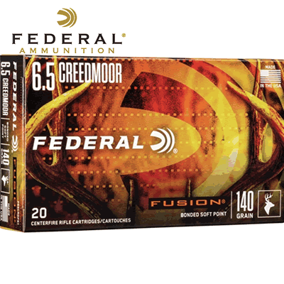Federal - 6.5mm Creedmoor Fusion Soft Point 140gr Rifle Ammunition