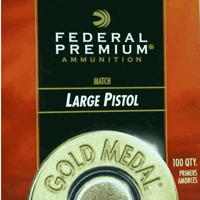 Federal - Gold Medal Large Pistol Match Primers (Pack of 100)