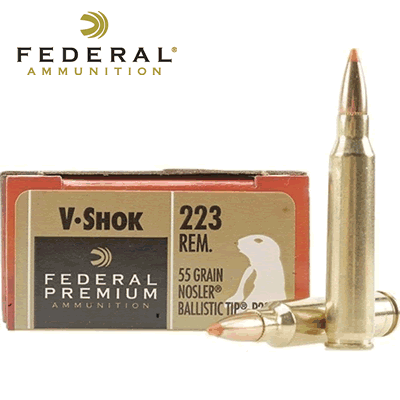 Federal - .223 Rem Premium Vital-Shock 55gr Nosler Rifle Ammunition