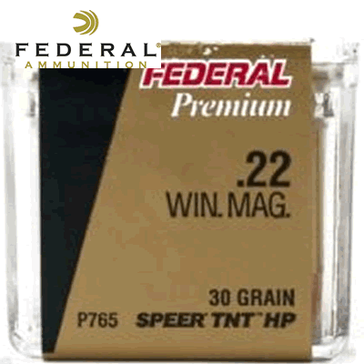 Federal - .22 WMR Premium V.Shok Hornady Speer TNT 30gr Rifle Ammunition