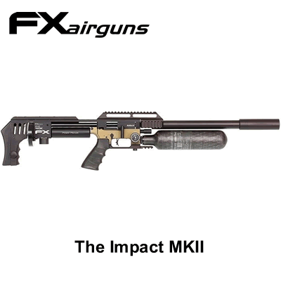 FX Impact  MKII Bronze PCP .25 Air Rifle 25.5" Barrel .