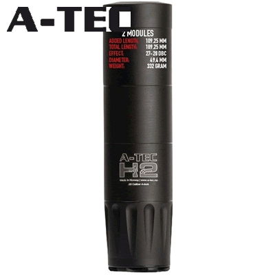 A-Tec - H2 Sound Moderator 6.5mm (Upto 6mm Only) Cal M18x1