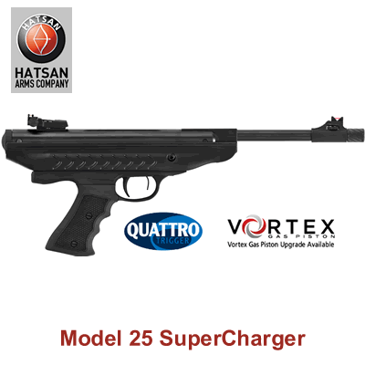 Hatsan Model 25 Supercharger Break Action .177 Air Pistol 9" Barrel .