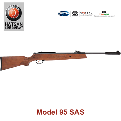Hatsan Model 95 SAS Break Action .25 Air Rifle 17.7" Barrel .