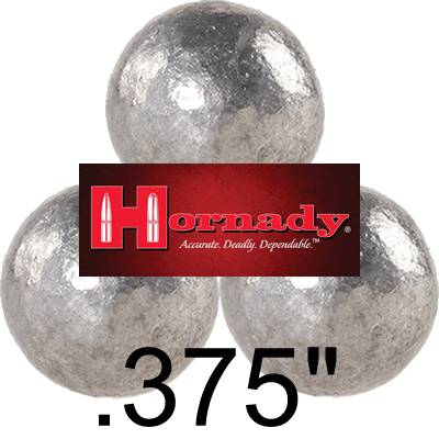 Dauntsey Guns: Lead Ball, HORN-6020, Hornady - Lead Balls .375 (Pack of  100)