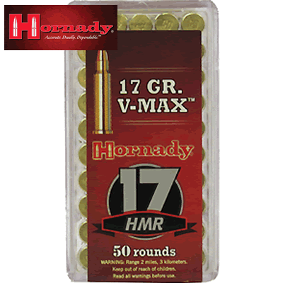 Hornady - Varmint Express .17 HMR 17gr V-Max Rifle Ammunition