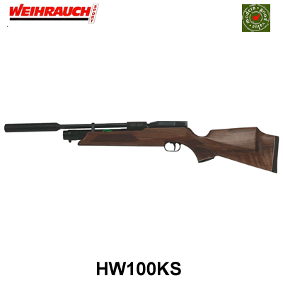 Weihrauch HW100KS PCP .177 Air Rifle 12 1/4" Barrel 4042406113232