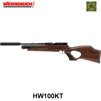 Weihrauch HW100KT PCP .177 Air Rifle 12 1/4" Barrel 4042406112464