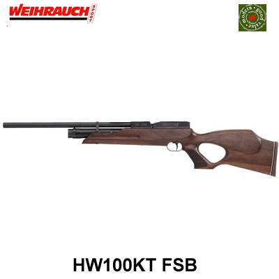 Weihrauch HW100KT FSB PCP .177 Air Rifle 12 1/4" Barrel 4042406116585