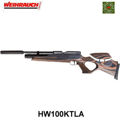 Weihrauch HW100KTLA PCP .177 Air Rifle 12 1/4" Barrel 4042406132448
