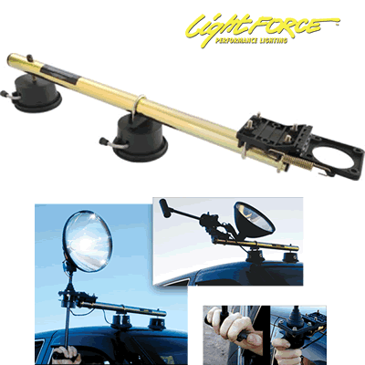 Light Force - L96/RCSBC Suction Base Bracket & Extension Arm Temporary Vehicle Mounting System