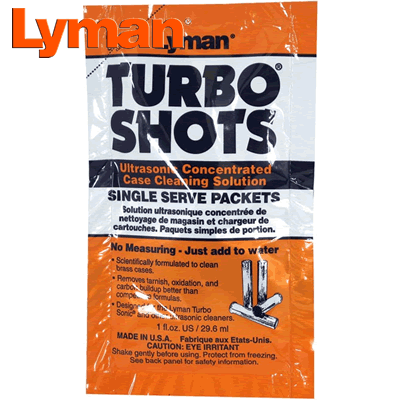 Lyman - Turbo Shots Single Serve - Brass (Tub of 10 Sachets)