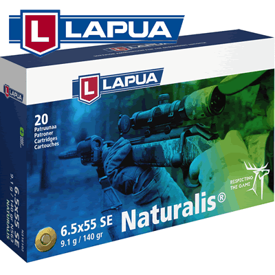 Lapua - 6.5mm x 55 Swedish Naturalis 140gr Rifle Ammunition