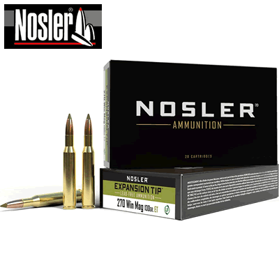 Nosler - .270 Winchester 130gr E-TipÂ® Lead Freeâ„¢ Rifle Ammunition