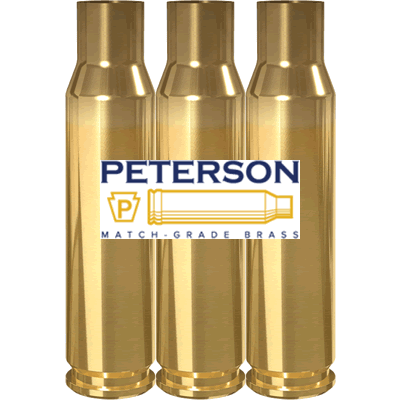 Peterson - .308 Win Unprimed Match Grade Brass Case / Cartridge (Pack of 50)