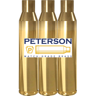 Peterson - .408 Cheytac Unprimed Match Grade Brass Case / Cartridge (Pack of 50)