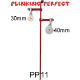 Plinking Perfect - 2 Rimfire 1 Leg Spinner Target (FAC Air & Rimfire Rated) 30 & 40mm