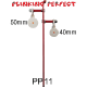Plinking Perfect - 2 Rimfire 1 Leg Spinner Target (FAC Air & Rimfire Rated) 40 & 50mm