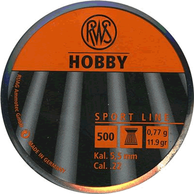 RWS - .22 Hobby Pellets (Tin of 500)