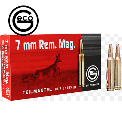Geco - 7mm Rem Mag Teilmantel SP 165gr Rifle Ammunition
